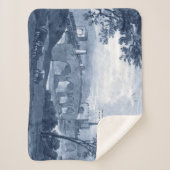 Pastoral Toile - Bridge Sherpa Deken (Voorkant)