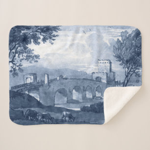 Pastoral Toile - Bridge Sherpa Deken
