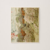 Pastoral Town Spring Puzzel Legpuzzel (Verticaal)