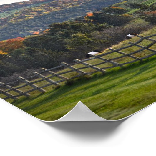 Pastoral Vermont in het najaar Poster (Hoek)