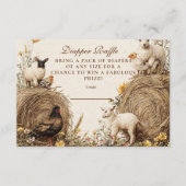 Pastorale Countryside Barn Diapper Raffle Informatiekaartje (Voorkant)
