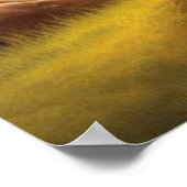 Pastorale Gouden Serene Krishna Fluit Scene Art Poster (Hoek)