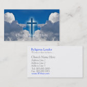 Pastorale informatiekerkinfo Clergy-kaarten Visitekaartje (Voorkant / Achterkant)