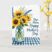 Pastorale Moederdag Illustratiekaart Kaart (Gele Bloem)