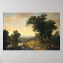Pastorale scène - Asher Durand Fine Art Poster