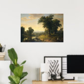 Pastorale scène - Asher Durand Fine Art Poster (Thuiskantoor)