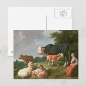 Pastorale scène briefkaart (Voorkant / Achterkant)