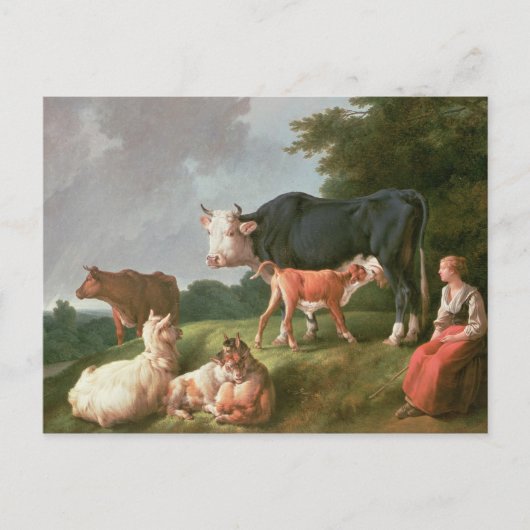 Pastorale scène briefkaart (Voorkant)