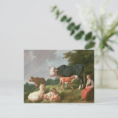 Pastorale scène briefkaart (Staand voorkant)