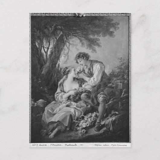 Pastorale scène briefkaart (Voorkant)