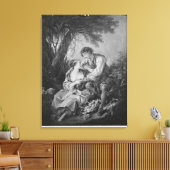 Pastorale scène canvas afdruk (Insitu (Woonkamer))