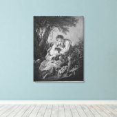 Pastorale scène canvas afdruk (Insitu (Houten vloer))