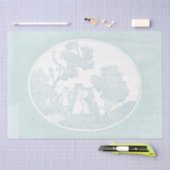 Pastorale Scene Couple Forest  Frans Blauwgroen Tissuepapier (Craft)