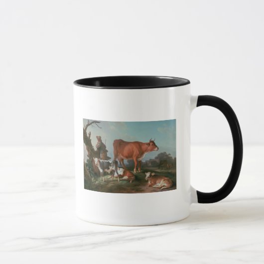 Pastorale scène met een walvis mok (Rechts)