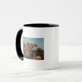 Pastorale scène met een walvis mok (Voorkant links)