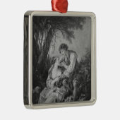 Pastorale scène metalen ornament (Rechts)