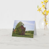 Pastorale Schuur Notecard Kaart (Gele Bloem)