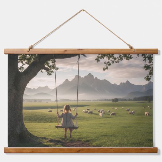 Pastorale Sereniteit Hangend Wandkleed (Voorkant)
