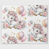 pastorie-eenhoorn cadeaupapier (Vlak)