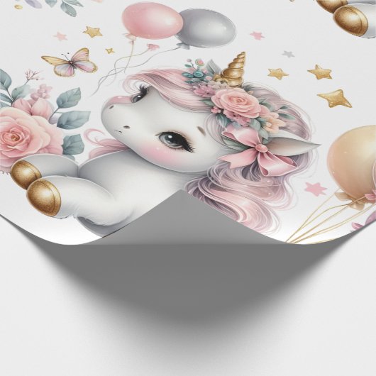 pastorie-eenhoorn cadeaupapier (Hoek)