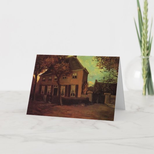 Pastorie te Nuenen door Vincent van Gogh Kaart (Voorkant)