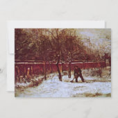 Pastorie tuin in Nuenen door Vincent van Gogh (Voorkant)