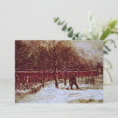 Pastorie tuin in Nuenen door Vincent van Gogh (Staand voorkant)