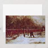 Pastorie tuin in Nuenen door Vincent van Gogh (Voorkant / Achterkant)