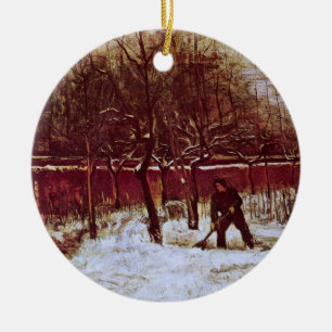 Pastorie tuin in Nuenen door Vincent van Gogh Keramisch Ornament