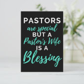 Pastors Are Special But A Pastor's Wife Bedankkaart (Staand voorkant)