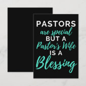 Pastors Are Special But A Pastor's Wife Bedankkaart (Voorkant / Achterkant)