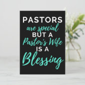 Pastors Are Special But A Pastor's Wife Bedankkaart (Staand voorkant)