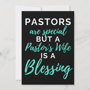 Pastors Are Special But A Pastor's Wife Bedankkaart