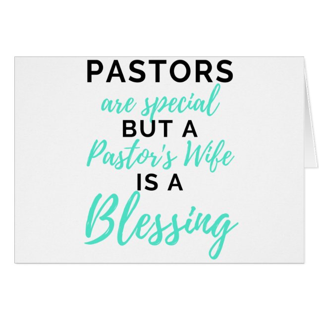 Pastors Are Special But A Pastor's Wife Bl (Voorkant Horizontaal)