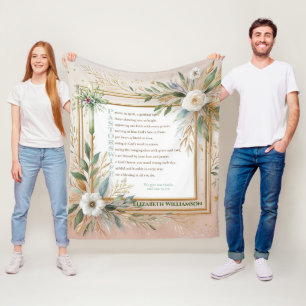 ✝️ Pastor's vrouw vrouwen Waardering Gift Dank u Fleece Deken