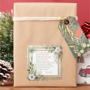 Pastors Wife Appreciation Gift Gedicht Gepersonali Vierkante Sticker