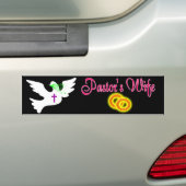 PASTOR'S WIFE BS DK BUMPERSTICKER (Op auto)