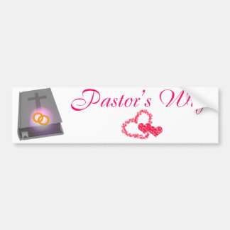 PASTOR'S WIFE BS LT BUMPERSTICKER