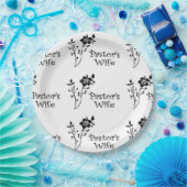 Pastors Wife Elegance Papieren Bordje (Feest)