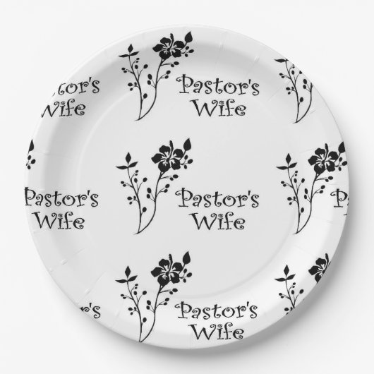 Pastors Wife Elegance Papieren Bordje (Voorkant)