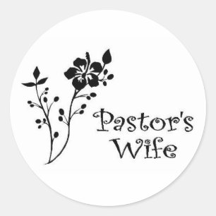 Pastors Wife Elegance Ronde Sticker