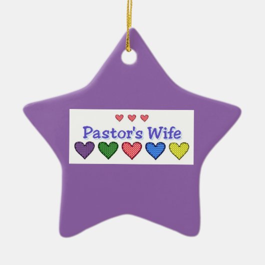Pastors Wife GH Keramisch Ornament (Voorkant)