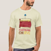 Pastrami op Rye NYC Kosher Joodse Deli Sandwich T-shirt (Voorkant)