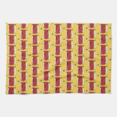 Pastrami op Rye NYC Kosher Joodse Deli Sandwich Theedoek (Horizontaal)