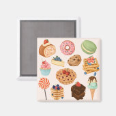 Pastries Magnet (Voorkant / Achterkant)