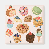 Pastries Magnet (Voorkant)
