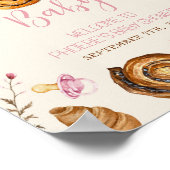 Pastries & Pacifiers Meisje Baby shower Welkom Poster (Hoek)