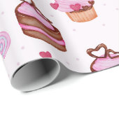 Pastries Wrapping Paper Cadeaupapier (Rol Hoek)