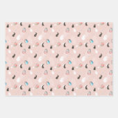 pastrooster | Bunny- en eierspatroon Inpakpapier Vel (Voorkant)