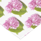 Pastroze hydrangea Floral Print Table Runner Korte Tafelloper (Hoek)
